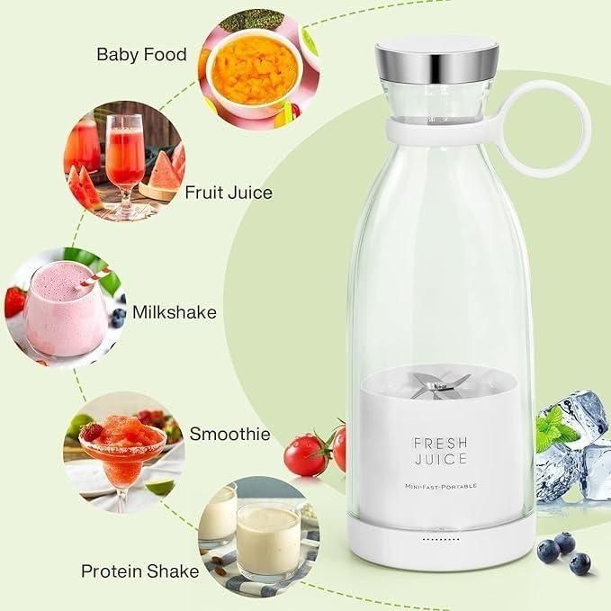Travel Portable Mini Juice Blender | USB Rechargeable Mixer Juicer