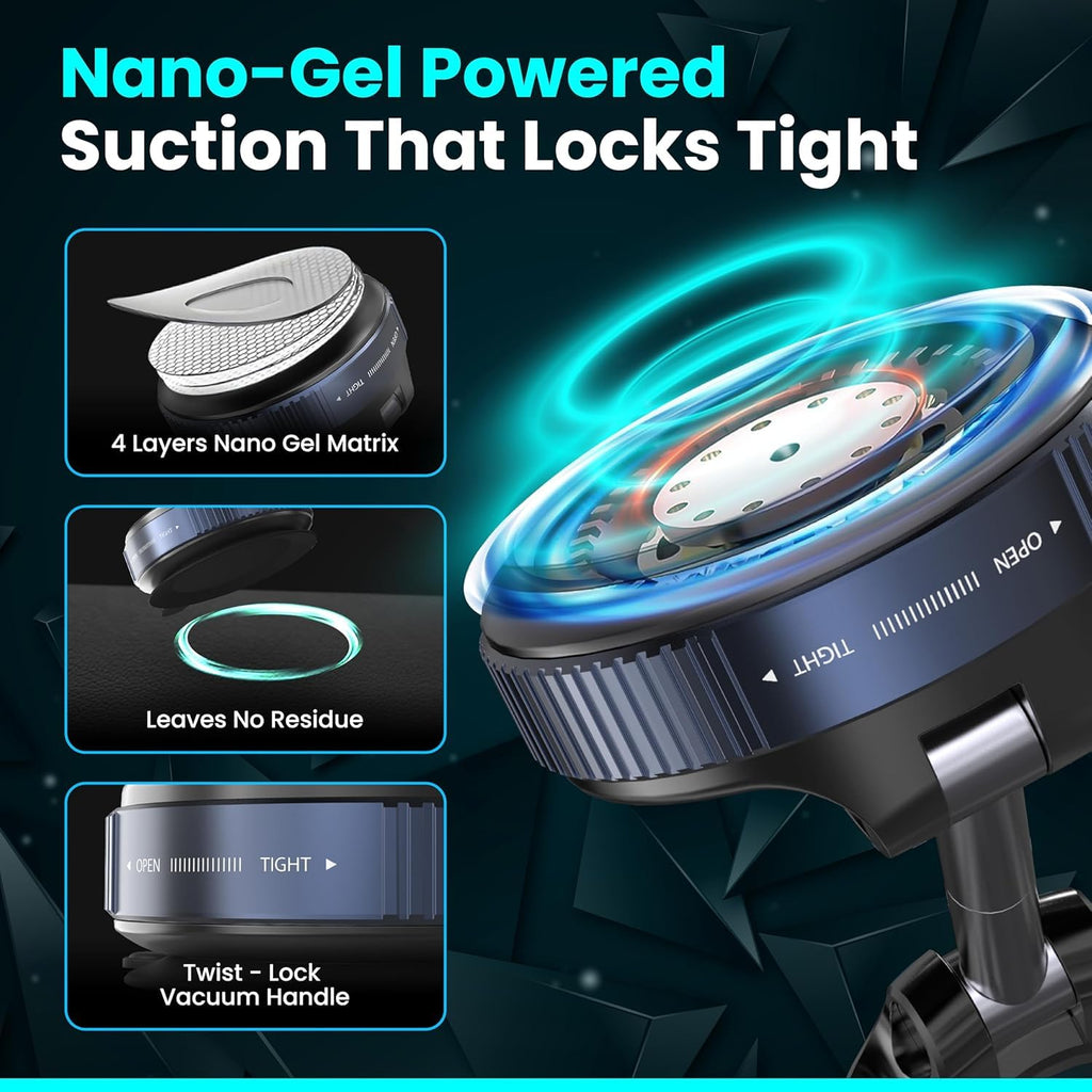 Vacuum Magnetic Suction Phone Holder